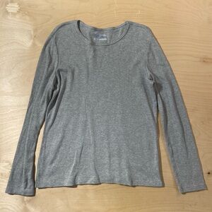 Classic Elements Heather Gray Cotton Top Medium (QQ)